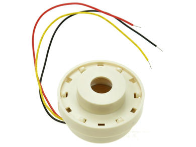Piezoelectric buzzer; KPI4513L; 100 dB (d=0,3m); 3÷16V; 35mA; dia. 45mm; 3,2kHz; on panel; continuous; pulsed; with built in generator; cables; 26mm; KEPO; RoHS