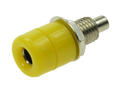 Banana socket; 4mm; 24.247.3; yellow; solder; 22m; 24A; 60V; nickel plated brass; ABS; Amass; RoHS; 2.109.Y