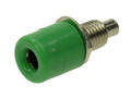 Banana socket; 4mm; 24.247.4; green; solder; 22m; 24A; 60V; nickel plated brass; ABS; Amass; RoHS; 2.109.G