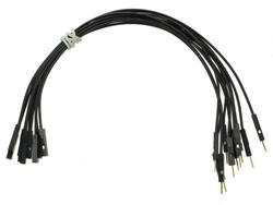 Wires; male/female; PMZ10SZTL20; 200mm; 10pcs.; black