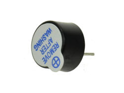 Buzzer elektromagnetyczny; HCM1005/KPX EM; 80 dB; 3÷7V; 20mA; fi 10mm; 2,3kHz; przewlekany (THT); 5; z generatorem; piny; 9mm
