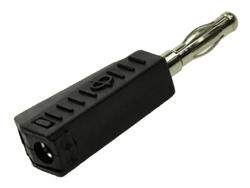 Banana plug; 4mm; 1.107.BK; black; 45mm; solder; pluggable (4mm banana socket); 19A; 60V; nickel plated brass; PE; Amass; RoHS