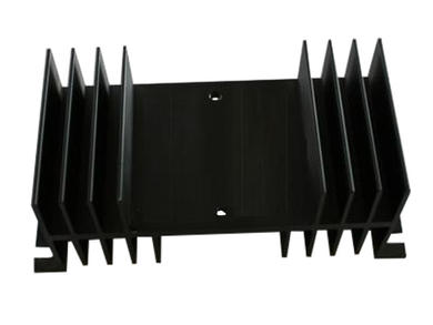 Heatsink; SSRR; for 1 phase SSR; with holes; blackened; 1,4K/W; 61,5mm; 55mm; 140mm
