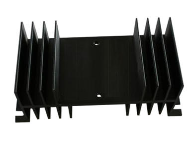 Radiator; SSRR; do SSR 1-fazowych; z otworami; czerniony; 1,4K/W; 61,5mm; 55mm; 140mm