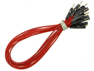 Wires; male/female; PMZ10SZTL20; 200mm; 10pcs.; red