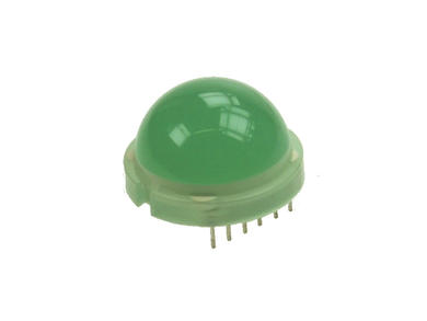 Dioda LED; DLA/6SGD; 20mm; zielony; 70÷200mcd; 120°; dyfuzyjna; zielona; 2,2V; 25mA; 568nm; przewlekany (THT); 12 pinów; Kingbright; RoHS