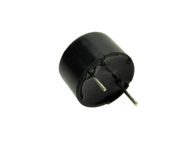 Buzzer elektromagnetyczny; KPX-G1212B; 85 dB (d=0,1m); 9÷15V; 30mA; fi 12mm; 3,1kHz; przewlekany (THT); 7,6; ciągły; z generatorem; piny; 9,5mm