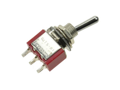 Switch; toggle; T80-8013-T1-B1-M1; 2*1; ON-ON; 1 way; 2 positions; bistable; panel mounting; solder; 2A; 250V AC; red; 13mm; Highly; RoHS