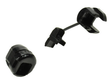 Grommet; SR-6R1; nylon; black; 8,2÷9,2mm; 15,9mm; for round cable; RoHS