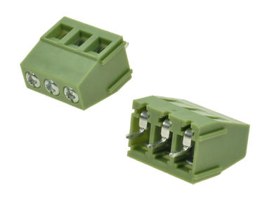 Terminal block; XY128V-A-3P; AK128; 3 ways; R=5,00mm; 14,1mm; 10A; 250V; through hole; straight; lift type; square hole; cross screw; screw; horizontal; 2,5mm2; green; Xinya; RoHS