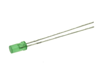 Dioda LED; L-424GDT; 3mm; zielony; Światłość: 1÷4mcd; 100°; dyfuzyjna; zielona; cylindryczna; 2,2V; 25mA; 565nm; przewlekany (THT); Kingbright; RoHS