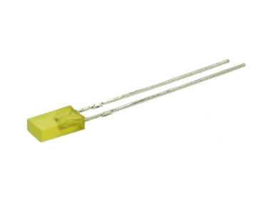 Dioda LED; L-144YDT; 1,9x3,9mm; żółty; 1÷3mcd; 110°; dyfuzyjna; prostokątna; 2,1V; 30mA; 588nm; przewlekany (THT); Kingbright; RoHS