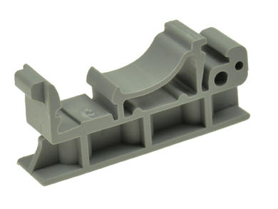 Rail mounting bracket; USA 10/4,6; 10mm; plastic; gray; Phoenix Contact