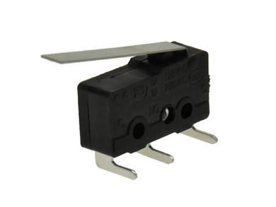 Mikroprzełącznik; SS0503CR; dźwignia; 25mm; 1NO+1NC wspólny pin; szybkie; przewlekany (THT); kątowy 90°; 3A; 250V; Highly; RoHS