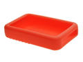 Silicon housing; LCSC115-R; silicon; red; 74x120mm; Takachi; RoHS