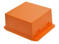 Enclosure; multipurpose; NUB808043OR; ABS; 80mm; 80,6mm; 43,5mm; orange; mounting flange; snap; Gainta; RoHS