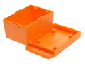 Enclosure; multipurpose; NUB705042OR; ABS; 70mm; 50,4mm; 42mm; orange; snap; mounting flange; Gainta; RoHS