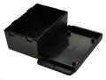 Enclosure; multipurpose; NUB1057050BK; ABS; 105mm; 70,6mm; 50,5mm; black; mounting flange; snap; Gainta; RoHS