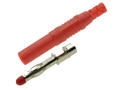 Banana plug; 4mm; 25.503.1; red; safe; 54mm; solder; 32A; 1000V; nickel plated brass; PA; Amass; RoHS