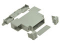 Enclosure; DIN rail mounting; D1MG; ABS; 18,1mm; 90,2mm; 57,5mm; light gray; snap; Gainta; -20...+80°C; RoHS; no gasket