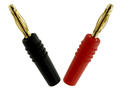 Banana plug; 2mm; 25.201.2; black; 27mm; solder; 10A; 60V; gold plated brass; PA; Amass; RoHS; 1.002.B