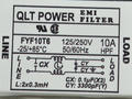 Filter; anti-interference; FYF10T6; 250V AC; 100nF; 3,3nF; 10A; through-hole (THT); -25...+85°C; 0,3mH; T6; 20,3x30x41mm; QLT Power; RoHS