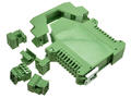 Enclosure; DIN rail mounting; DMEN-T4PGG; polyamide; 99mm; 22,5mm; 111,5mm; green; Dinkle; -40...+105°C; RoHS; no gasket