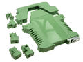 Enclosure; DIN rail mounting; DMEN-T2PGG; polyamide; 99mm; 12,5mm; 111,5mm; green; Dinkle; -40...+105°C; RoHS; no gasket