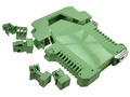 Enclosure; DIN rail mounting; DMEN-T3PGG; polyamide; 99mm; 17,5mm; 111,5mm; green; Dinkle; -40...+105°C; RoHS; no gasket