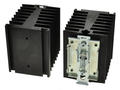 Heatsink; SSRTH-82WU; for 1 phase SSR; with TS15 DIN rail handle; with holes; blackened; 1,1K/W; 82mm; 70mm; 80mm