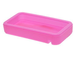 Silicon housing; CSSC90-CL-P; silicon; pink; 48,6x93,6mm; Takachi; RoHS