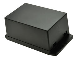 Enclosure; multipurpose; NUB1057050BK; ABS; 105mm; 70,6mm; 50,5mm; black; mounting flange; snap; Gainta; RoHS