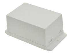 Enclosure; multipurpose; NUB1057050WH; ABS; 105mm; 70,6mm; 50,5mm; white; mounting flange; snap; Gainta; RoHS