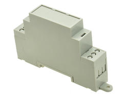 Enclosure; DIN rail mounting; D1MG; ABS; 18,1mm; 90,2mm; 57,5mm; light gray; snap; Gainta; -20...+80°C; RoHS; no gasket