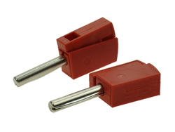 Banana plug; 4mm; 215-212; red; 40mm; spring; 20A; 42V; Wago; RoHS