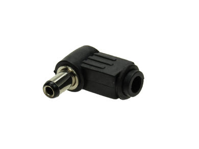 Plug; 2,5mm; DC power; 5,5mm; 9,0mm; WDC25-55K9; angled 90°; for cable; solder; plastic; RoHS