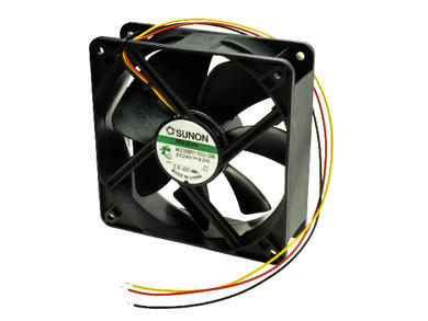 Fan; MEC0382V1-000U-G99; 120x120x38mm; magnetic Vapo; 24V; DC; 9,2W; 234,4m3/h; 44,5dB; 383mA; 3100RPM; 3 wires with rotation sensor; Sunon; RoHS; 300mm