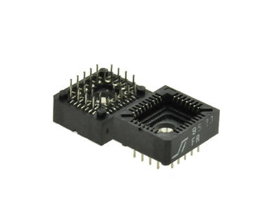 Socket; PLCC; P32p; 2,54mm; 32 ways; 4x8; through hole; tinned; 8,1mm; RoHS