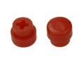 Klawisz; SC017-R; czerwony; grzybek; okrągły; 8,3mm; 7,1mm; 2,5mm; RoHS