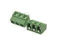 Terminal block; KLS2-127-5.00-03P; AK127; 3 ways; R=5,00mm; 10,2mm; 12A; 300V; through hole; straight; lift type; square hole; cross screw; screw; horizontal; 2,5mm2; green; KLS; RoHS