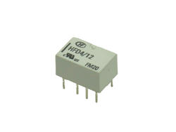 Relay; electromagnetic miniature; HFD4-12; 12V; DC; DPDT; 0,5A; 125V AC; 2A; 30V DC; PCB trough hole; Hongfa; RoHS