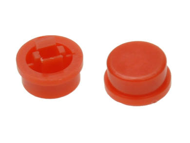 Cap; TSC12-RR; red; round; 12,8mm; 5,9mm; 3,2x3,7mm; RoHS