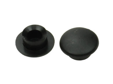 Cap; SC014-B; black; round; mushroom; 8mm; 4mm; 3mm; RoHS