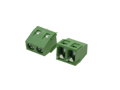 Terminal block; KLS2-127-5.00-02P; AK127; 2 ways; R=5,00mm; 10,2mm; 12A; 300V; through hole; straight; lift type; square hole; cross screw; screw; horizontal; 1,5mm2; green; KLS; RoHS