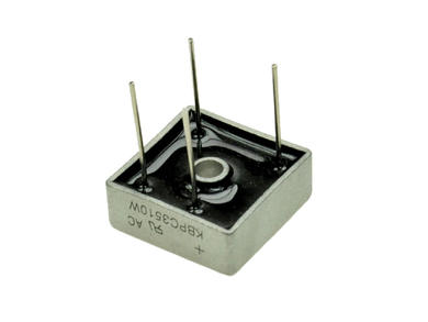 Bridge rectifier; KBPC3510W; 35A; 1000V; cube; through hole (THT); FM type 28,3x28,3x11mm; RoHS