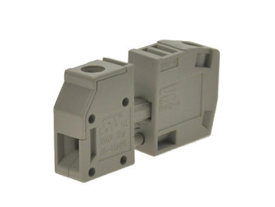 Connector; panel mounted; PPACN-4; grey; 0,2÷6mm2; screw; horizontal; 30A; 300V; 1 way; for panel; Dinkle; RoHS