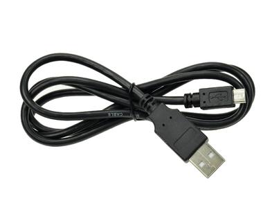 Kabel; USB; K46800; wtyk USB-A; wtyk microUSB; 1m; czarny; okrągły; PVC; Goobay; RoHS