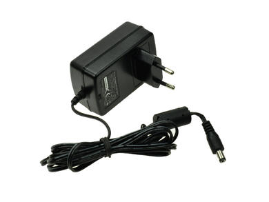 Power Supply; plug; ZSI12V1,5A; 12V DC; 1,5A; straight 2,1/5,5mm; black