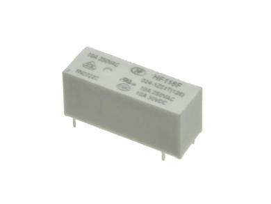 Przekaźnik; elektromagnetyczny miniaturowy; HF118F-024-1ZS1T (JQX68; HF68); 24V; DC; 1 styk przełączny; 10A; 250V AC; 10A; 30V DC; do druku (PCB); Hongfa; RoHS