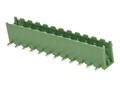 Terminal block; EDR-5.08-12P-4; 12 ways; R=5,08mm; 8,2mm; 15A; 300V; through hole; angled 90°; open; green; KLS; RoHS